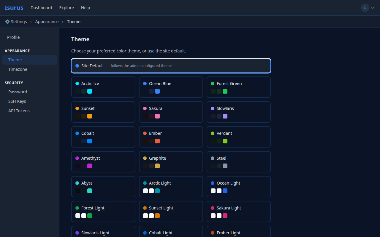 Theme Selector